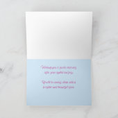 眼瞼の手術後に元気かわいらしになる カード (内部)