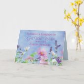 眼瞼の手術後に元気かわいらしになる カード (黄色い花)