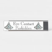 「眼禁連絡止」 デスクネームプレート (正面)