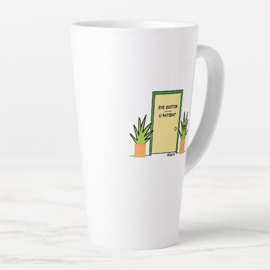 眼科おもしろい眼科医 カフェラテマグ (右アングル)