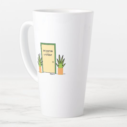 眼科おもしろい眼科医 カフェラテマグ (左アングル)