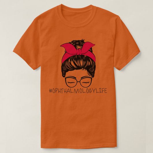 眼科の生活の汚れた髪の目のヘルスケアフォス Tシャツ (デザイン正面)