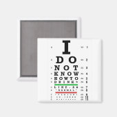 眼科の試験 – 正直者ギフト男性女性 マグネット (正面/裏面)