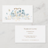 眼科エレガントフローラ眼鏡アポイントメント 予約カード (正面/裏面)