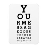 眼科チャート オリジナルメッセージを作成 マグネット (縦)