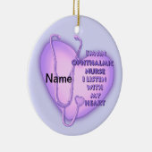 眼科ナースハートカスタムナースオーナメント セラミックオーナメント (右)