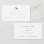 眼科モダン者シンプル眼球虹彩アポイントメント 予約カード (正面/裏面)