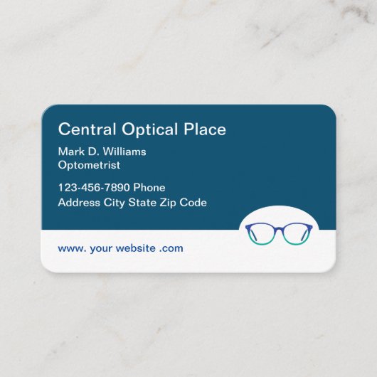 眼科モダン計及び接眼テーマ 名刺 (正面)