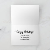 眼科医おもしろいの漫画のクリスマス カード (内部)