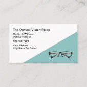 眼科医および光学式店舗用名刺 名刺 (正面)