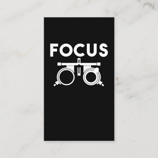 眼科医が眼科医のユーモアおもしろいを 名刺 (正面)