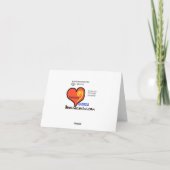 眼科医とスタッフのサンキューカード検眼日 カード (裏面)