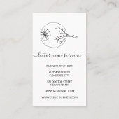 眼科医と眼科医 名刺 (裏面)