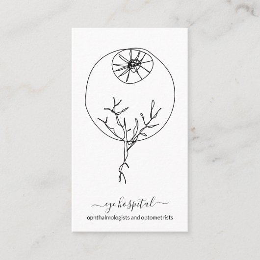 眼科医と眼科医 名刺 (正面)