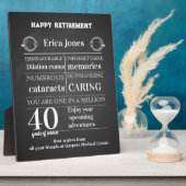 眼科医によるボス退職金 フォトプラーク (側面)