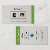 眼科医による眼科検眼法 名刺 (正面/裏面)