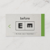 眼科医による眼科検眼法 名刺 (正面)