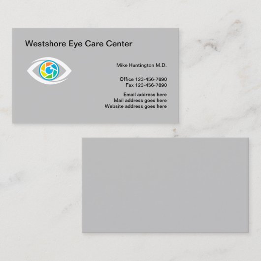 眼科医のアイドクターの名刺 名刺 (正面/裏面)