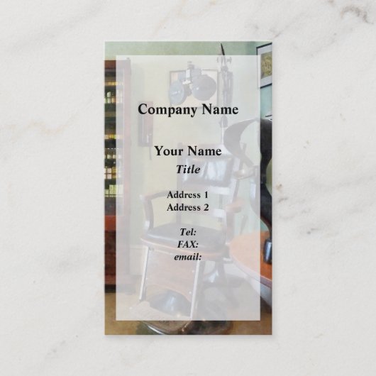 眼科医のオフィス 名刺 (正面)