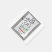 眼科医のグラフ紙ナプキン スタンダードカクテルナプキン (角)