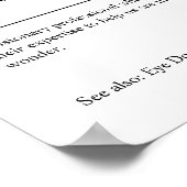 眼科医のパーソナライズされた贈与 ポスター (角)