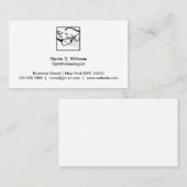 眼科医の医療用名刺 名刺 (正面/裏面)