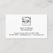 眼科医の医療用名刺 名刺 (正面)