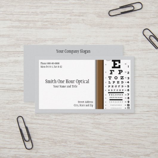 眼科医の名刺 名刺 (正面/裏面インサイチュ)