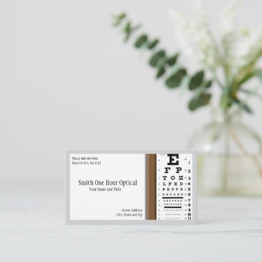 眼科医の名刺 名刺 (スタンド正面)