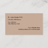 眼科医の名刺 名刺 (裏面)