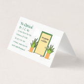 眼科医の漫画アポイントメント 名刺 (正面)