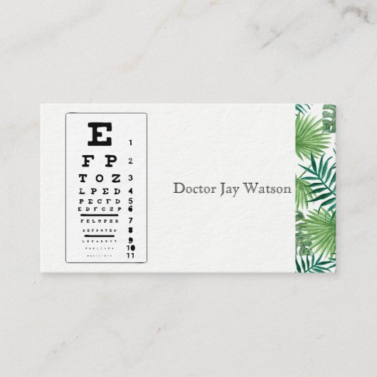 眼科医の目 名刺 (正面)