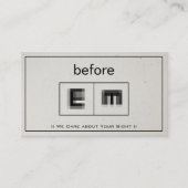 眼科医の眼科の検眼科医 名刺 (正面)