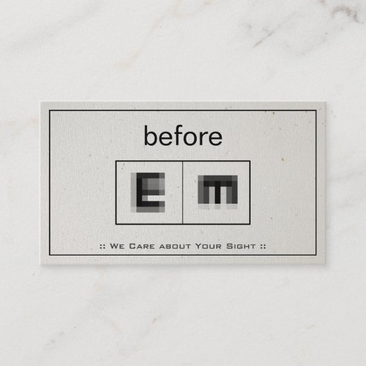 眼科医の眼科の検眼科医 名刺 (正面)