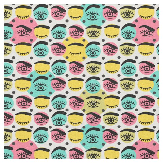 眼科医の眼科医の眼球図 ファブリック (クローズアップ)