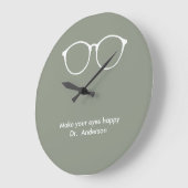 眼科医の眼科医の眼鏡視力計 ラージ壁時計 (傾斜)