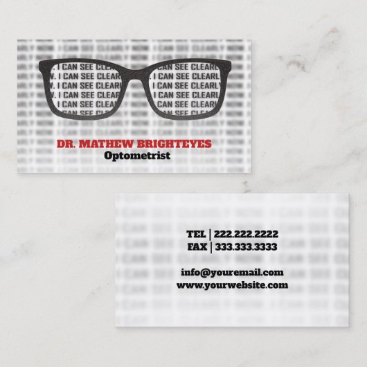 眼科医の眼科医 名刺 (正面/裏面)