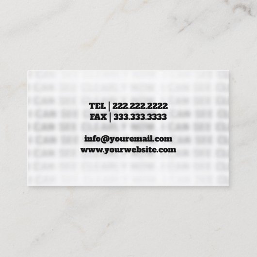 眼科医の眼科医 名刺 (裏面)