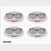 眼科医の眼科医 楕円形シール (シート)