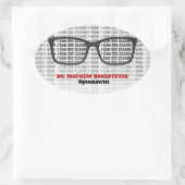 眼科医の眼科医 楕円形シール (バッグ)