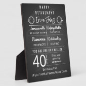 眼科医の退職ギフトプラークのパーソナライズ フォトプラーク (側面)