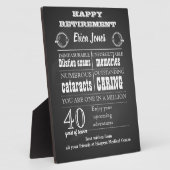 眼科医の退職ボス フォトプラーク (側面)