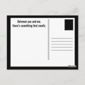 眼科医の鼻に関するジョーク ポストカード (裏面)