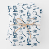 眼科医または法医科学者のおもしろいヴィンテージ ラッピングペーパーシート (インサイチュ)