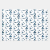 眼科医または法医科学者のおもしろいヴィンテージ ラッピングペーパーシート (正面)