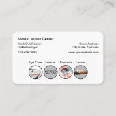 眼科医アイビジ気にスストア事業 名刺 (正面)