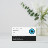 眼科医アポイントメント名刺 予約カード (スタンド正面)