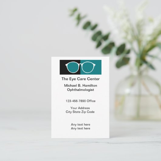 眼科医アポイントメント名刺 名刺 (スタンド正面)