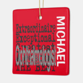 眼科医カスタム異常 セラミックオーナメント (左)