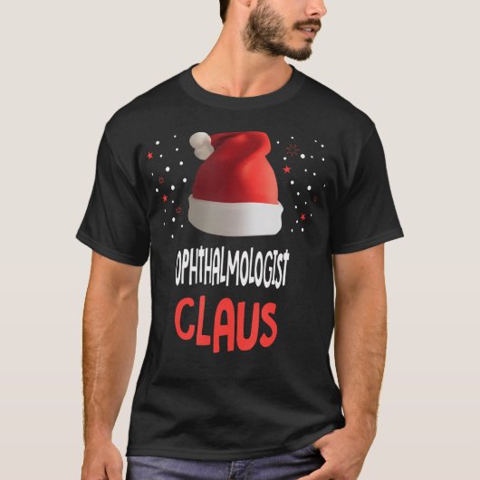 眼科医クロース眼科クリスマス Tシャツ (正面)